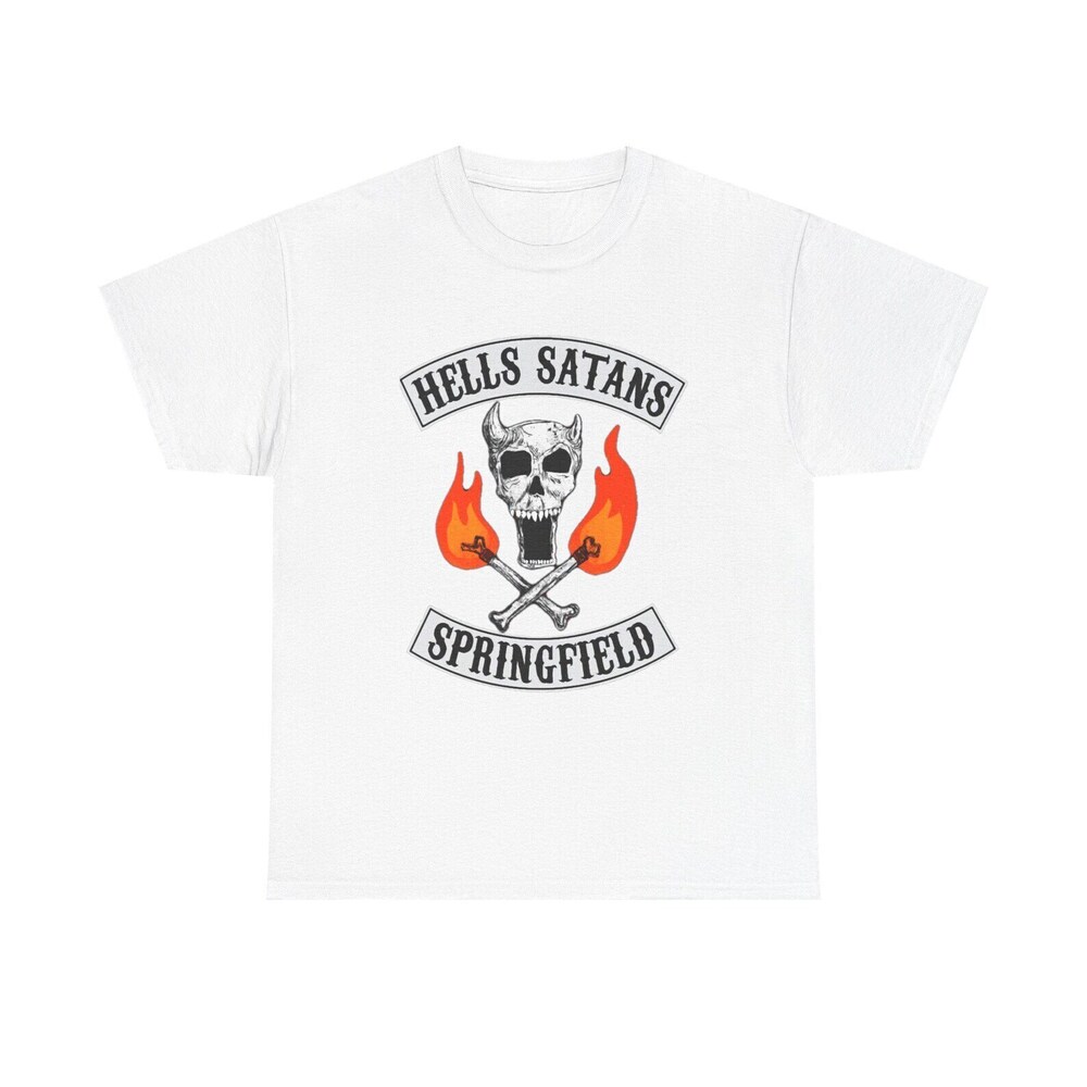 Hells Satans Of Springfield Tee White